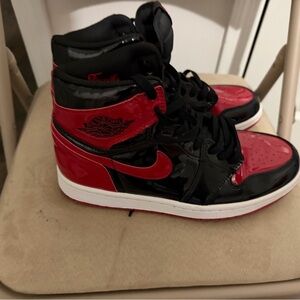 Nike Black and Red Athletic Shoes